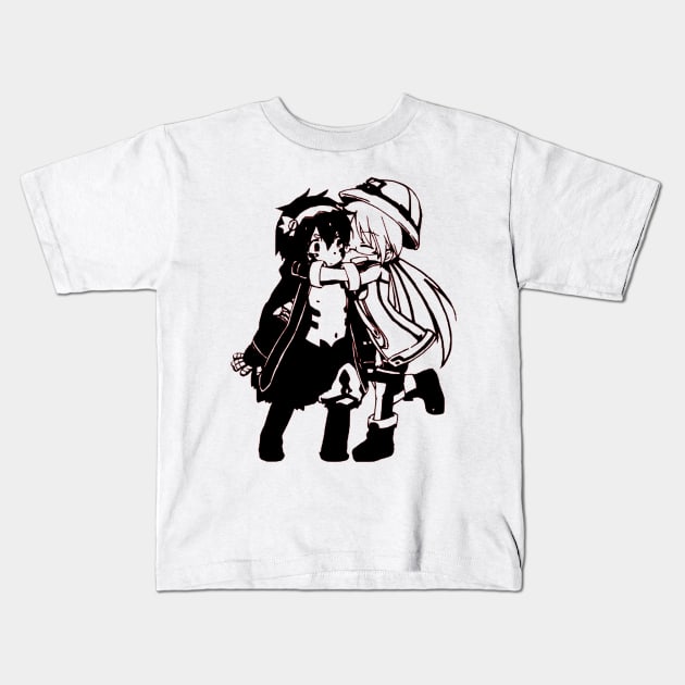 Made in Abyss Reg and Riko Kids T-Shirt by OtakuPapercraft